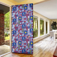 Filipino Maligayang Pasko Door Cover Pacific Patchwork Xmas Vibes LT9 - Polynesian Pride