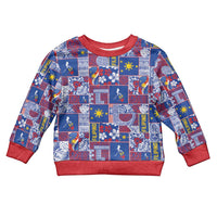 Filipino Maligayang Pasko Kid Ugly Christmas Sweater Pacific Patchwork Xmas Vibes - Polynesian Pride