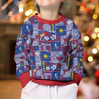 Filipino Maligayang Pasko Kid Ugly Christmas Sweater Pacific Patchwork Xmas Vibes - Polynesian Pride