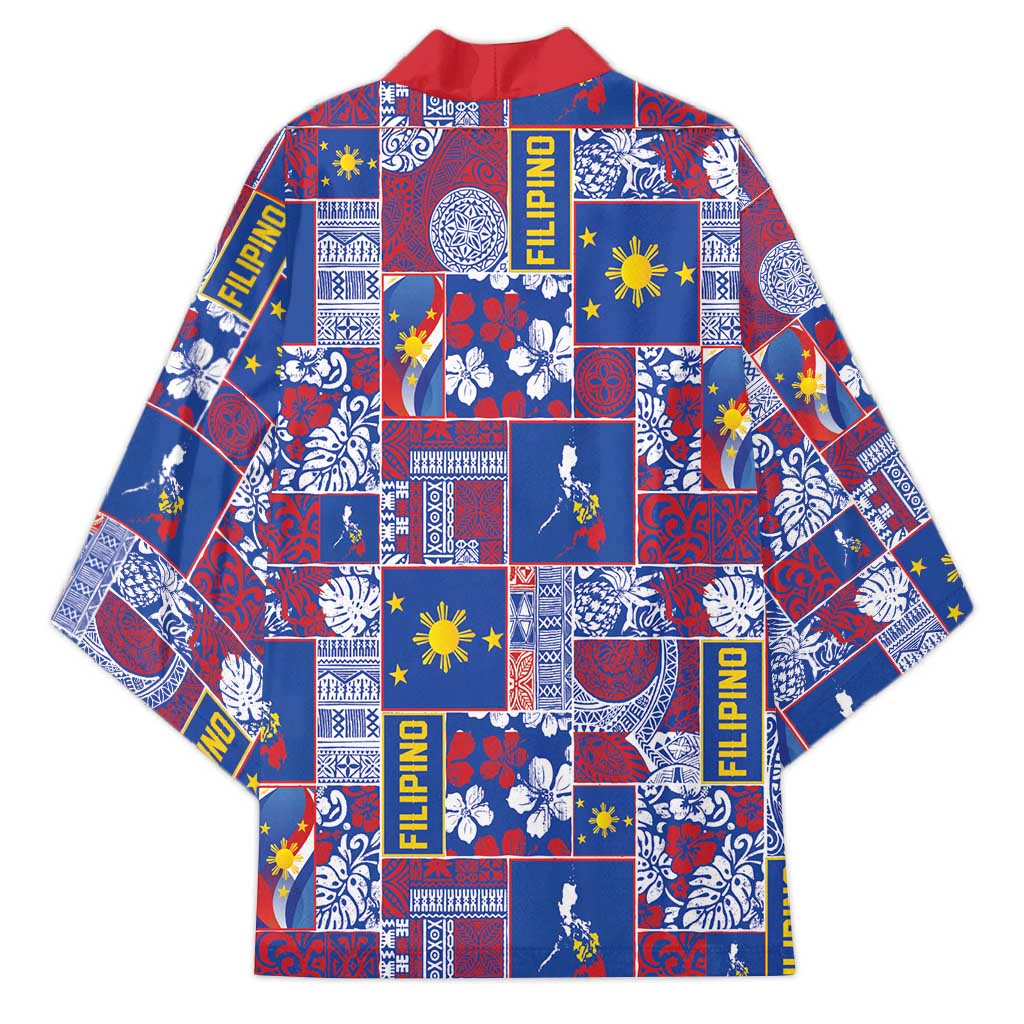 Filipino Maligayang Pasko Kimono Pacific Patchwork Xmas Vibes - Polynesian Pride