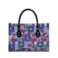 Filipino Maligayang Pasko Leather Bag Pacific Patchwork Xmas Vibes LT9 - Polynesian Pride