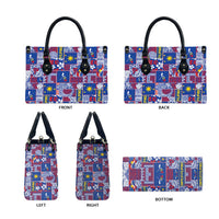 Filipino Maligayang Pasko Leather Bag Pacific Patchwork Xmas Vibes LT9 - Polynesian Pride