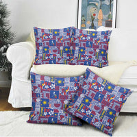 Filipino Maligayang Pasko Pillow Cover Pacific Patchwork Xmas Vibes - Polynesian Pride