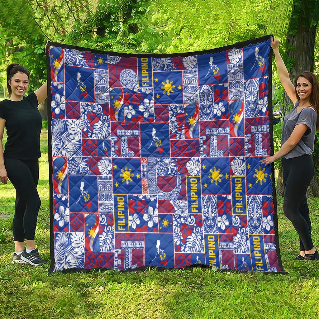 Filipino Maligayang Pasko Quilt Pacific Patchwork Xmas Vibes - Polynesian Pride