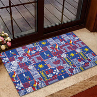 Filipino Maligayang Pasko Rubber Doormat Pacific Patchwork Xmas Vibes LT9 - Polynesian Pride