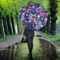 Filipino Maligayang Pasko Umbrella Pacific Patchwork Xmas Vibes LT9 - Polynesian Pride