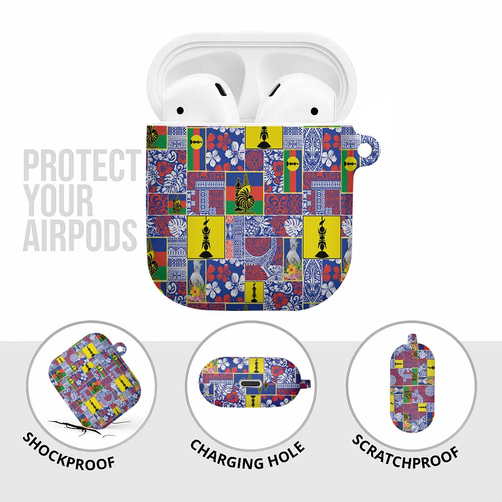 New Caledonia Joyeux Noel AirPods Case Pacific Patchwork Xmas Vibes - Polynesian Pride