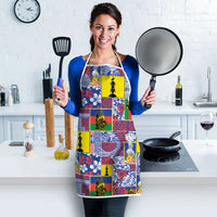New Caledonia Joyeux Noel Apron Pacific Patchwork Xmas Vibes LT9 - Polynesian Pride