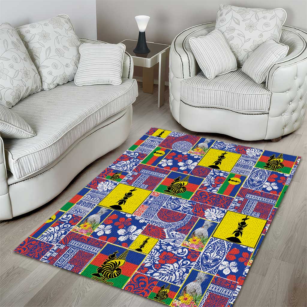 New Caledonia Joyeux Noel Area Rug Pacific Patchwork Xmas Vibes - Polynesian Pride