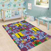 New Caledonia Joyeux Noel Area Rug Pacific Patchwork Xmas Vibes - Polynesian Pride