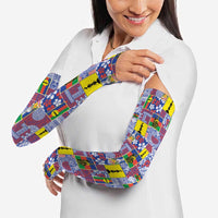 New Caledonia Joyeux Noel Arm Sleeves Pacific Patchwork Xmas Vibes LT9 - Polynesian Pride