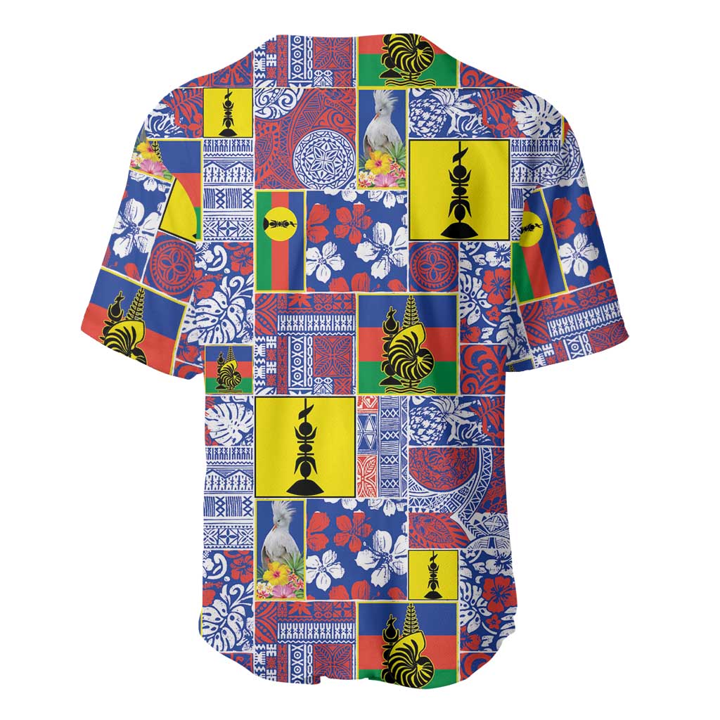 New Caledonia Joyeux Noel Baseball Jersey Pacific Patchwork Xmas Vibes LT9 - Polynesian Pride