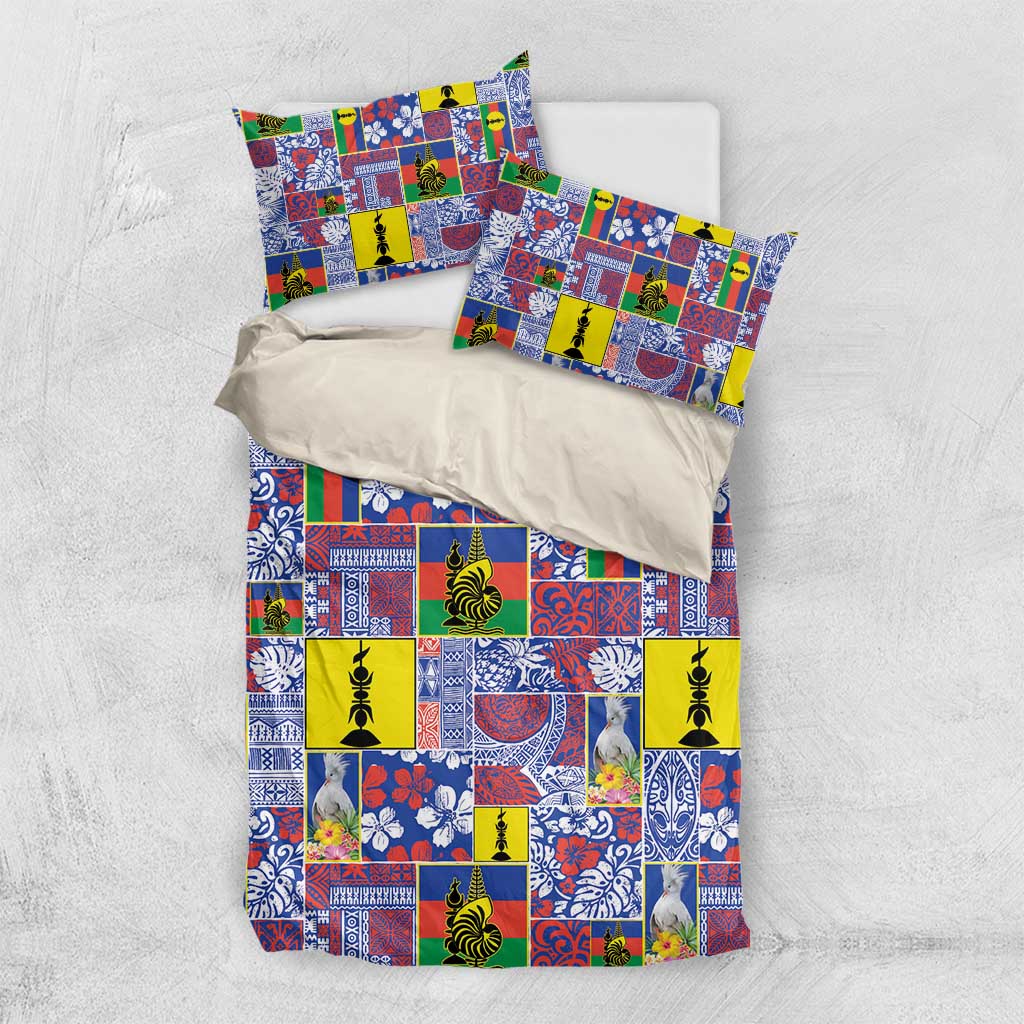 New Caledonia Joyeux Noel Bedding Set Pacific Patchwork Xmas Vibes - Polynesian Pride