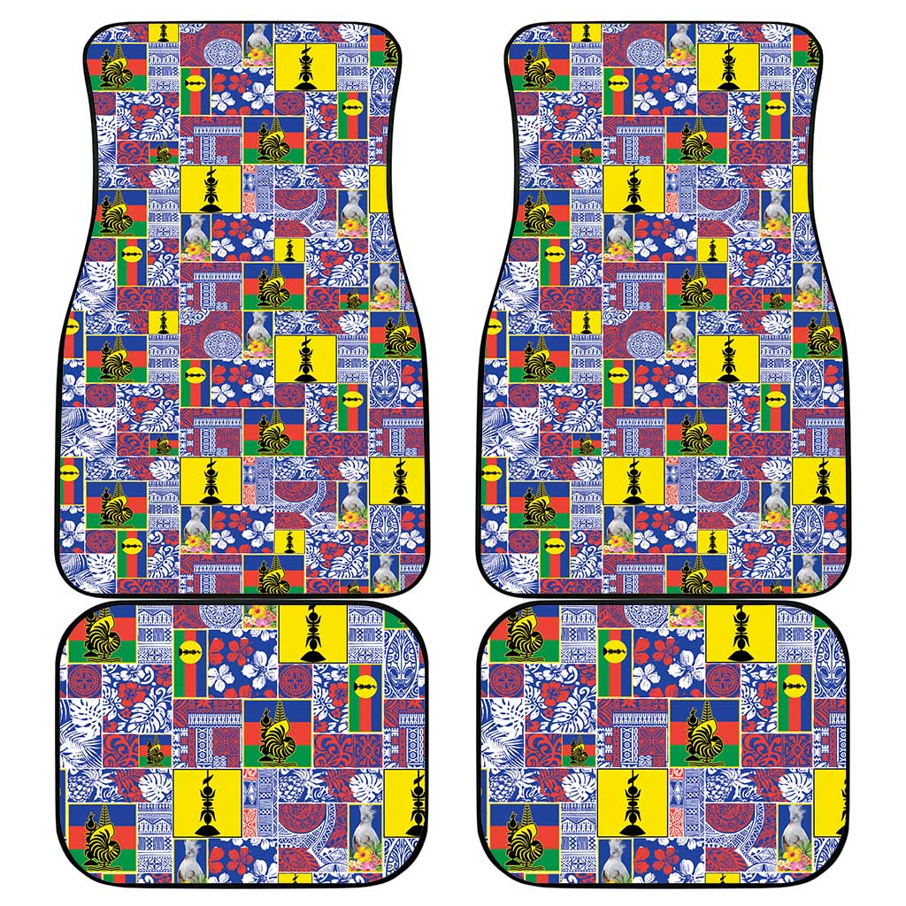 New Caledonia Joyeux Noel Car Mats Pacific Patchwork Xmas Vibes LT9 - Polynesian Pride