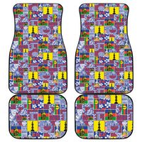 New Caledonia Joyeux Noel Car Mats Pacific Patchwork Xmas Vibes LT9 - Polynesian Pride
