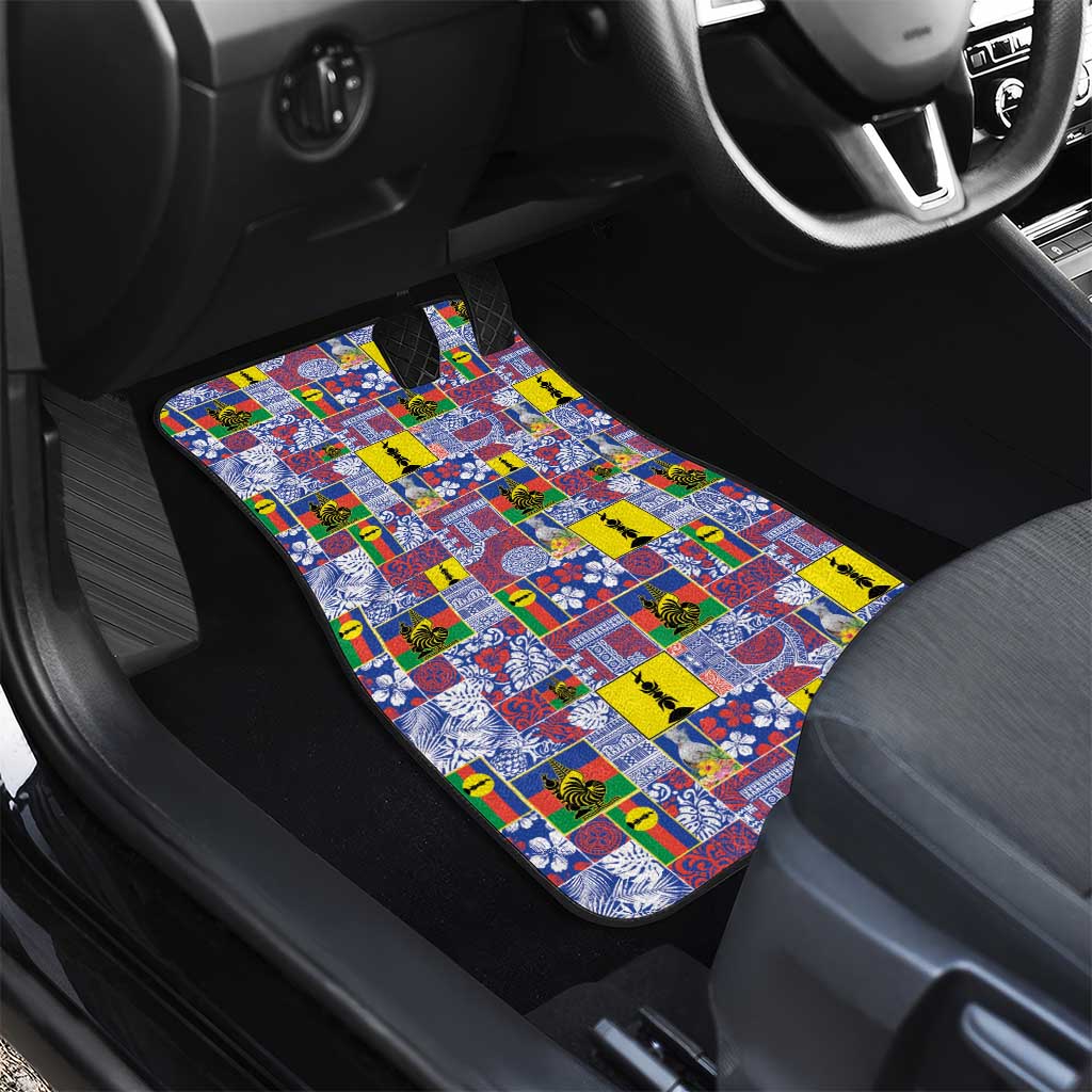 New Caledonia Joyeux Noel Car Mats Pacific Patchwork Xmas Vibes LT9 - Polynesian Pride