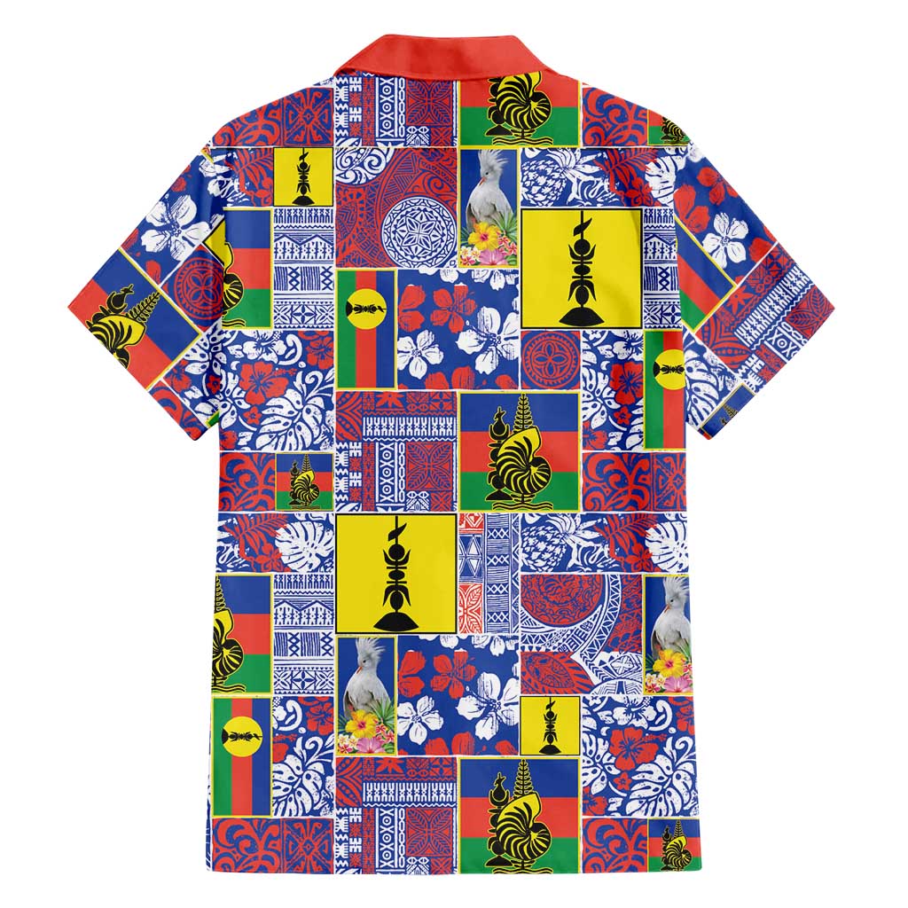 New Caledonia Joyeux Noel Hawaiian Shirt Pacific Patchwork Xmas Vibes LT9 - Polynesian Pride