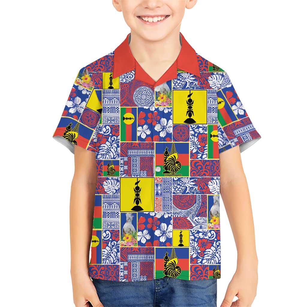 New Caledonia Joyeux Noel Hawaiian Shirt Pacific Patchwork Xmas Vibes LT9 - Polynesian Pride