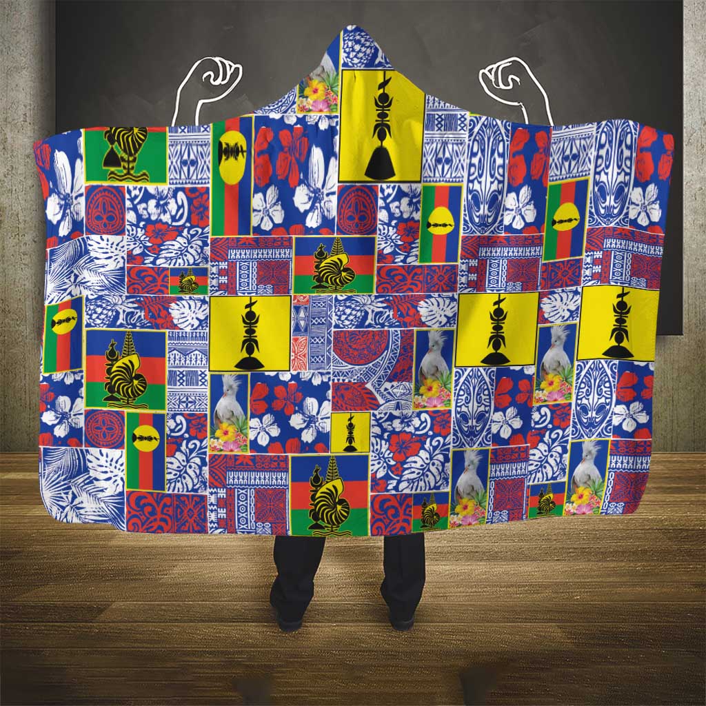 New Caledonia Joyeux Noel Hooded Blanket Pacific Patchwork Xmas Vibes LT9 - Polynesian Pride