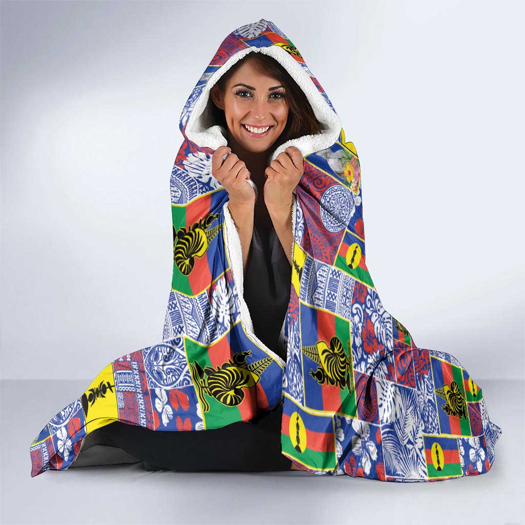 New Caledonia Joyeux Noel Hooded Blanket Pacific Patchwork Xmas Vibes LT9 - Polynesian Pride