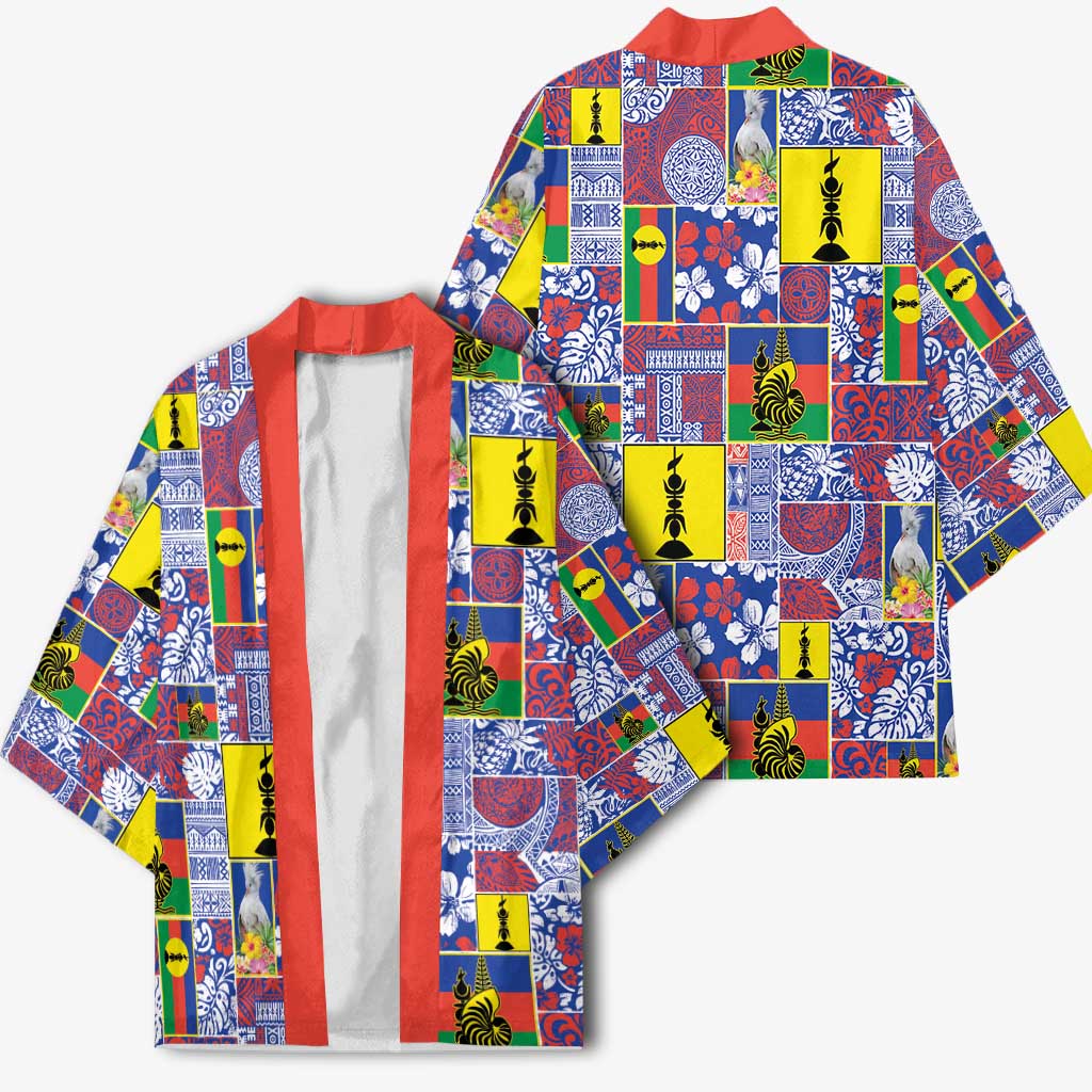 New Caledonia Joyeux Noel Kimono Pacific Patchwork Xmas Vibes - Polynesian Pride