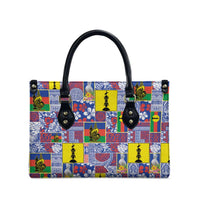 New Caledonia Joyeux Noel Leather Bag Pacific Patchwork Xmas Vibes LT9 - Polynesian Pride