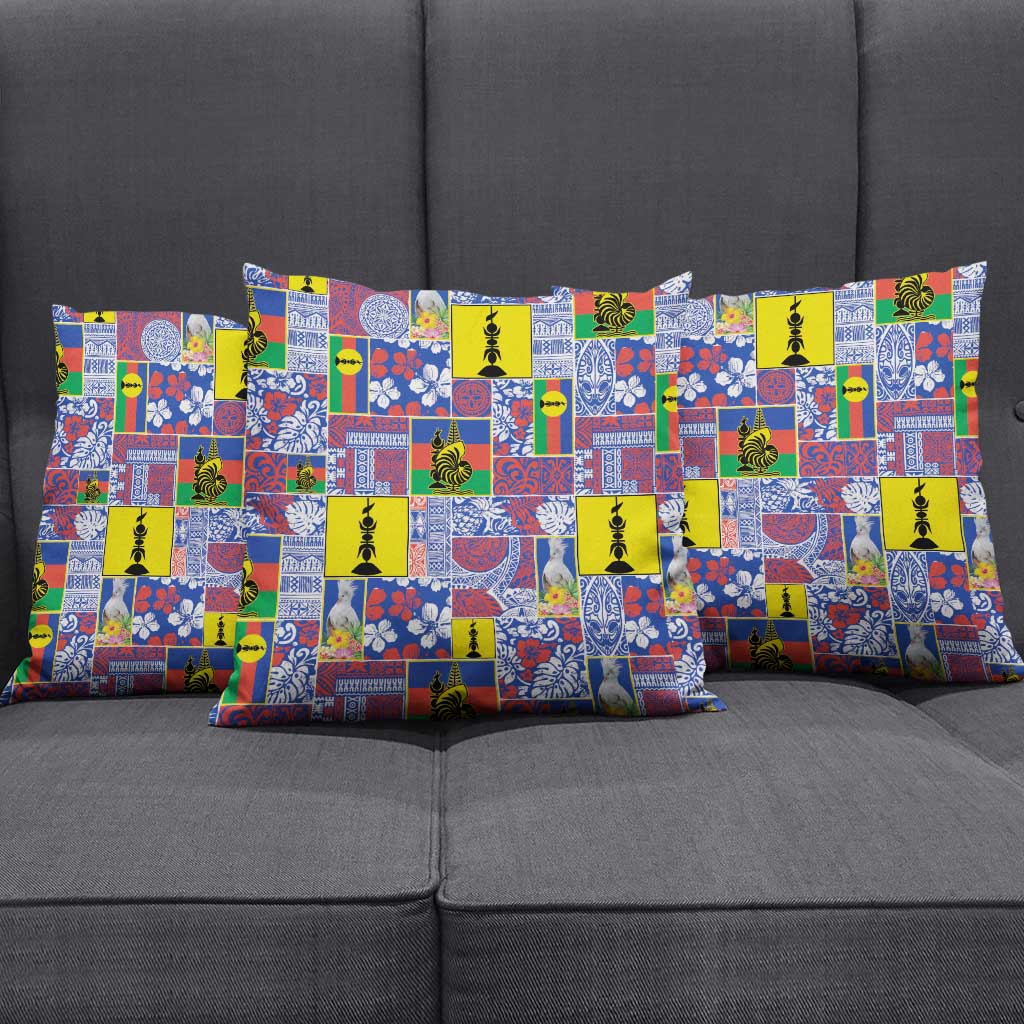 New Caledonia Joyeux Noel Pillow Cover Pacific Patchwork Xmas Vibes - Polynesian Pride