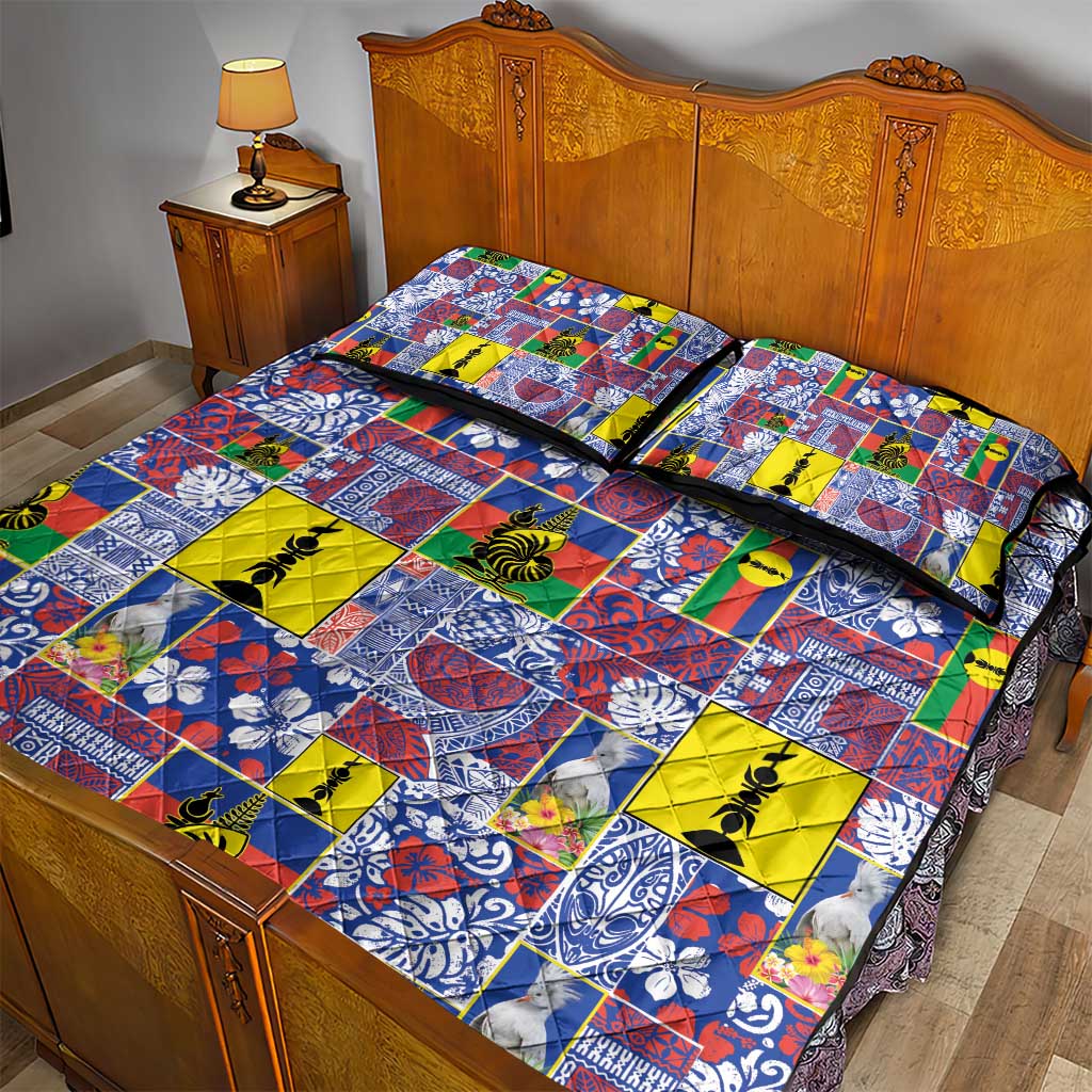 New Caledonia Joyeux Noel Quilt Bed Set Pacific Patchwork Xmas Vibes - Polynesian Pride