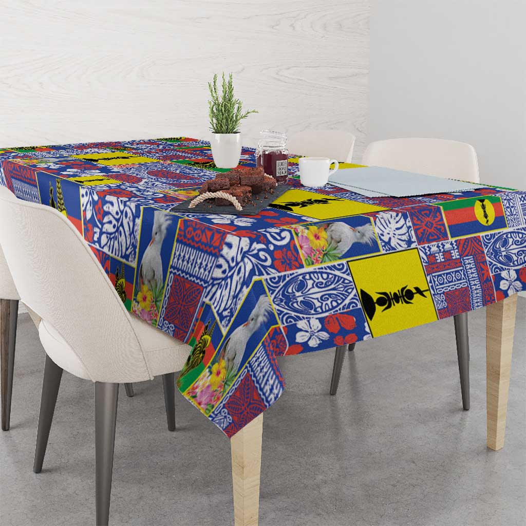 New Caledonia Joyeux Noel Tablecloth Pacific Patchwork Xmas Vibes LT9 - Polynesian Pride