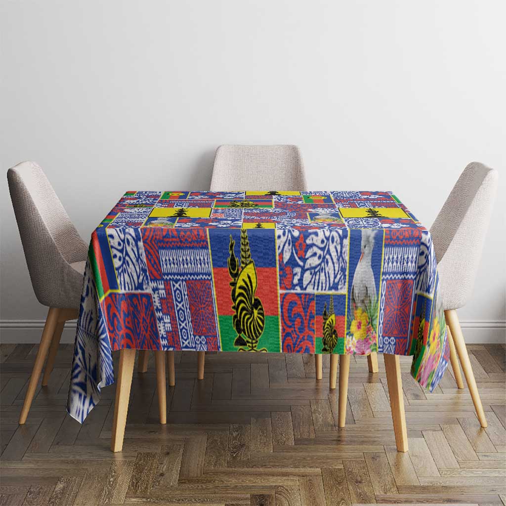 New Caledonia Joyeux Noel Tablecloth Pacific Patchwork Xmas Vibes LT9 - Polynesian Pride