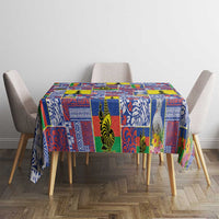 New Caledonia Joyeux Noel Tablecloth Pacific Patchwork Xmas Vibes LT9 - Polynesian Pride