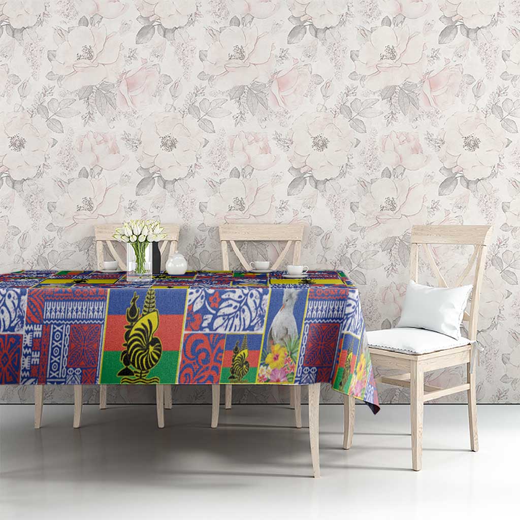 New Caledonia Joyeux Noel Tablecloth Pacific Patchwork Xmas Vibes LT9 - Polynesian Pride