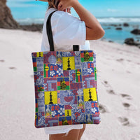 New Caledonia Joyeux Noel Tote Bag Pacific Patchwork Xmas Vibes - Polynesian Pride