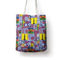 New Caledonia Joyeux Noel Tote Bag Pacific Patchwork Xmas Vibes - Polynesian Pride