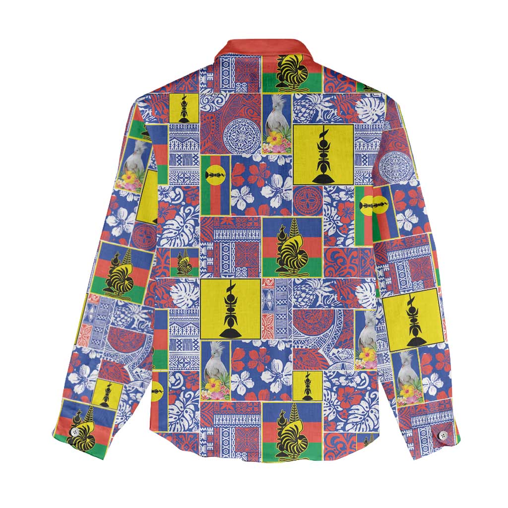 New Caledonia Joyeux Noel Women Casual Shirt Pacific Patchwork Xmas Vibes - Polynesian Pride