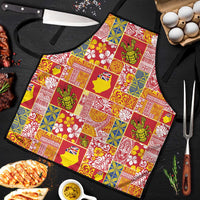 Niue Monuina e Kilisimasi Apron Pacific Patchwork Xmas Vibes LT9 Yellow - Polynesian Pride