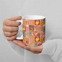 Niue Monuina e Kilisimasi Ceramic Mug Pacific Patchwork Xmas Vibes LT9 - Polynesian Pride
