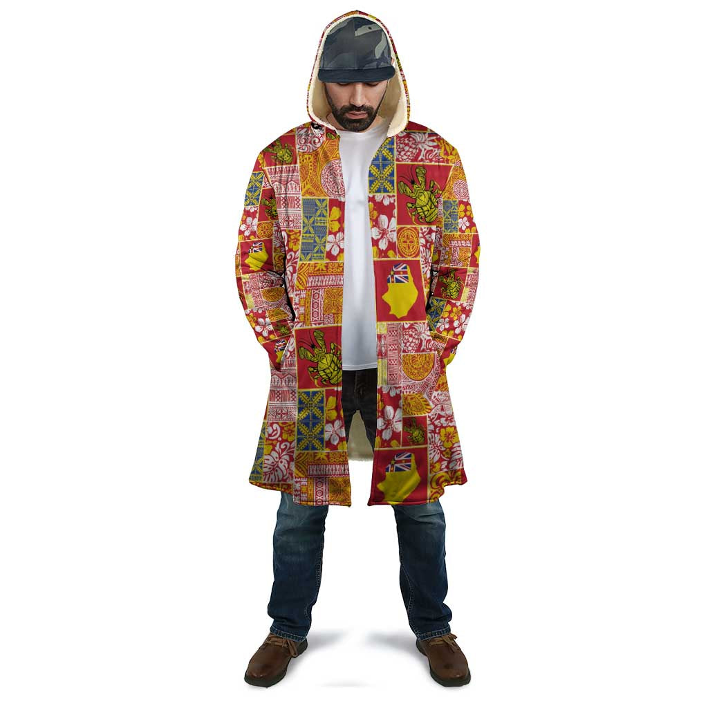 Niue Monuina e Kilisimasi Cloak Pacific Patchwork Xmas Vibes - Polynesian Pride