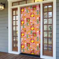 Niue Monuina e Kilisimasi Door Cover Pacific Patchwork Xmas Vibes LT9 - Polynesian Pride