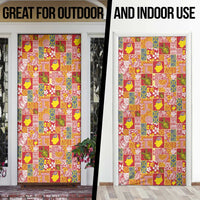 Niue Monuina e Kilisimasi Door Cover Pacific Patchwork Xmas Vibes LT9 - Polynesian Pride