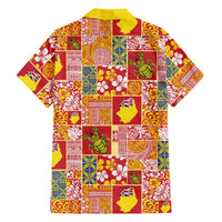 Niue Monuina e Kilisimasi Family Matching Puletasi and Hawaiian Shirt Pacific Patchwork Xmas Vibes LT9 - Polynesian Pride