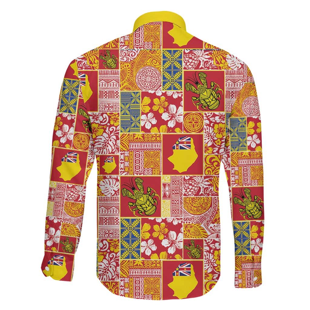 Niue Monuina e Kilisimasi Family Matching Puletasi and Hawaiian Shirt Pacific Patchwork Xmas Vibes LT9 - Polynesian Pride