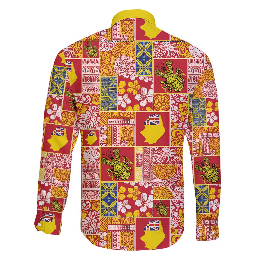 Niue Monuina e Kilisimasi Family Matching Short Sleeve Bodycon Dress and Hawaiian Shirt Pacific Patchwork Xmas Vibes - Polynesian Pride