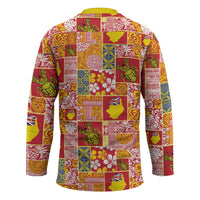 Niue Monuina e Kilisimasi Hockey Jersey Pacific Patchwork Xmas Vibes - Polynesian Pride