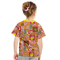 Niue Monuina e Kilisimasi Kid T Shirt Pacific Patchwork Xmas Vibes LT9 - Polynesian Pride