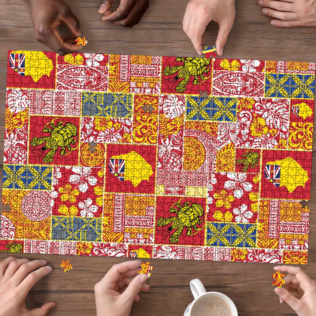 Niue Monuina e Kilisimasi Puzzle Pacific Patchwork Xmas Vibes LT9 - Polynesian Pride