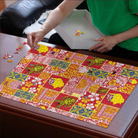 Niue Monuina e Kilisimasi Puzzle Pacific Patchwork Xmas Vibes LT9 - Polynesian Pride