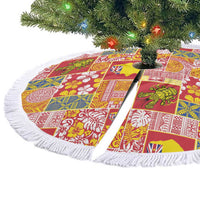 Niue Monuina e Kilisimasi Tree Skirt Pacific Patchwork Xmas Vibes LT9 - Polynesian Pride
