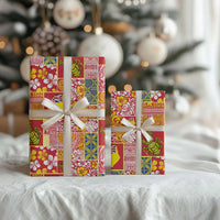 Niue Monuina e Kilisimasi Wrapping Paper Pacific Patchwork Xmas Vibes LT9 - Polynesian Pride