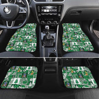 Norfolk Island Meri Krismas Car Mats Pacific Patchwork Xmas Vibes LT9 Set 4pcs Green - Polynesian Pride